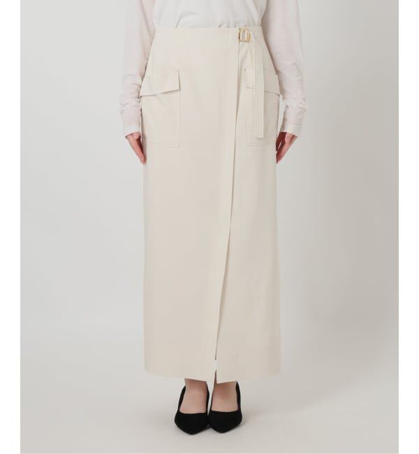  「【洗える】リネン混タイトスカート」|スカート|