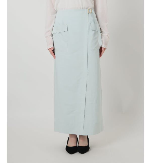  「【洗える】リネン混タイトスカート」|スカート|