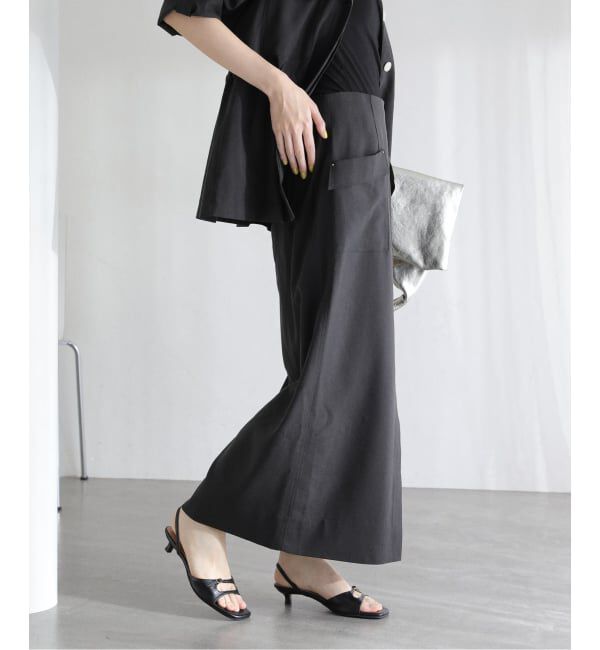  「【洗える】リネン混タイトスカート」|スカート|