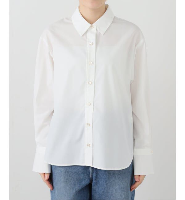  「【洗える】スリットカフスシャツ」|シャツ・ブラウス|