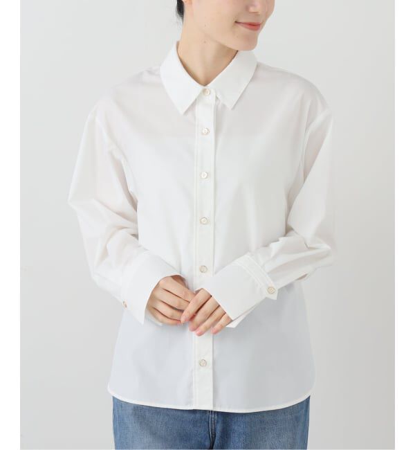  「【洗える】スリットカフスシャツ」|シャツ・ブラウス|