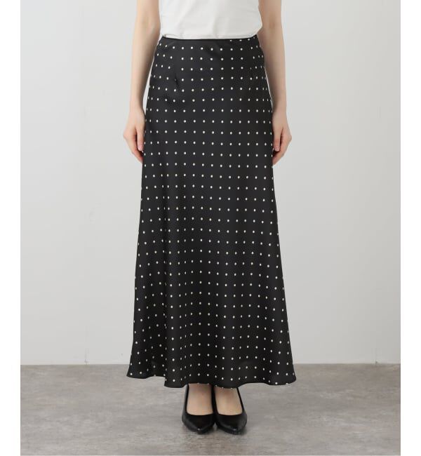  「【洗える】サテンマーメイドスカート」|スカート|