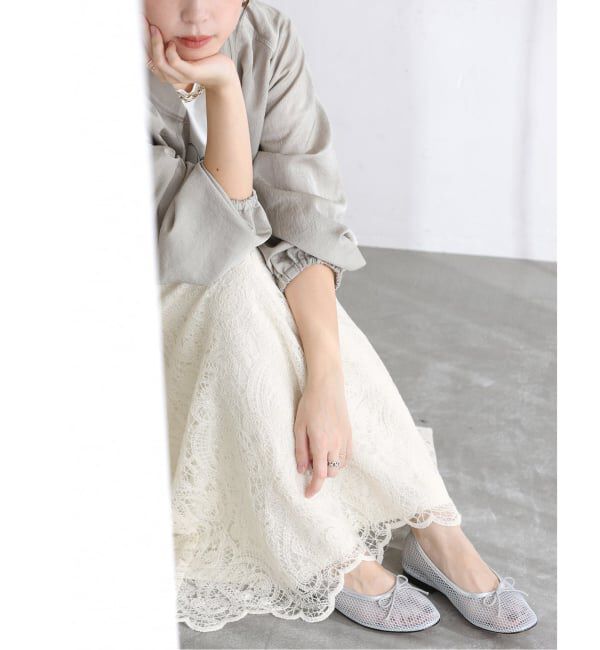  「【洗える】TORRAZZO DONNA/トラッゾドンナ 別注レーススカート」|スカート|ナチュラル