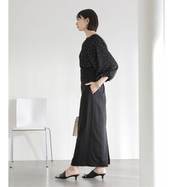  「【洗える】2wayチュールプリーツブラウス」|シャツ・ブラウス|