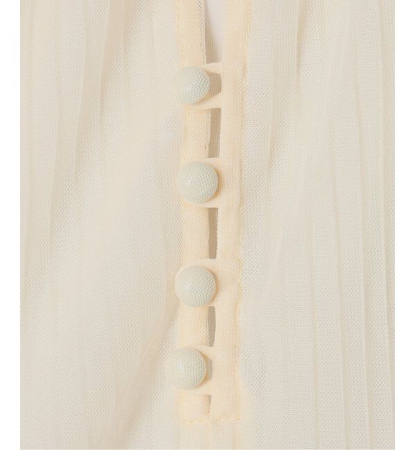  「【洗える】2wayチュールプリーツブラウス」|シャツ・ブラウス|