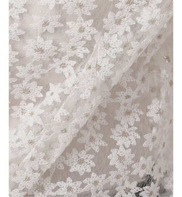  「【洗える】フラワーレースカーディガン」|カーディガン|