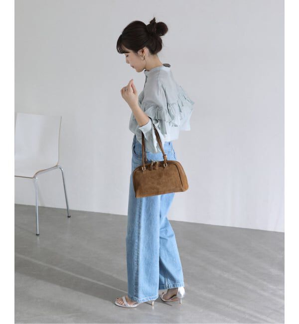  「【洗える】ダブルフリルシャツ」|シャツ・ブラウス|