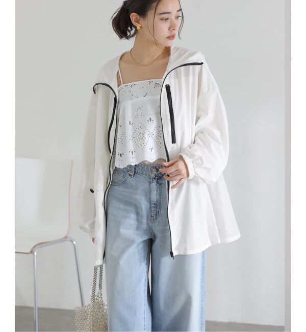  「【洗える】Mewl / ミュール シアーUVカットパーカー」|ブルゾン・スタジャン|