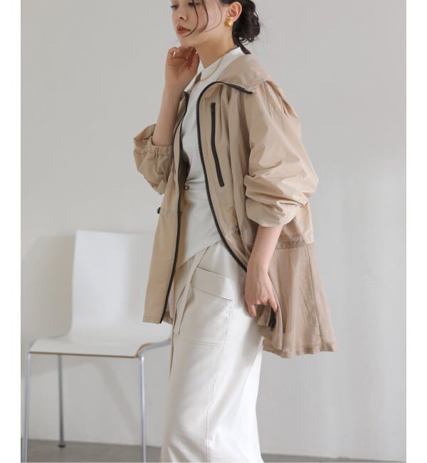  「【洗える】Mewl / ミュール シアーUVカットパーカー」|ブルゾン・スタジャン|