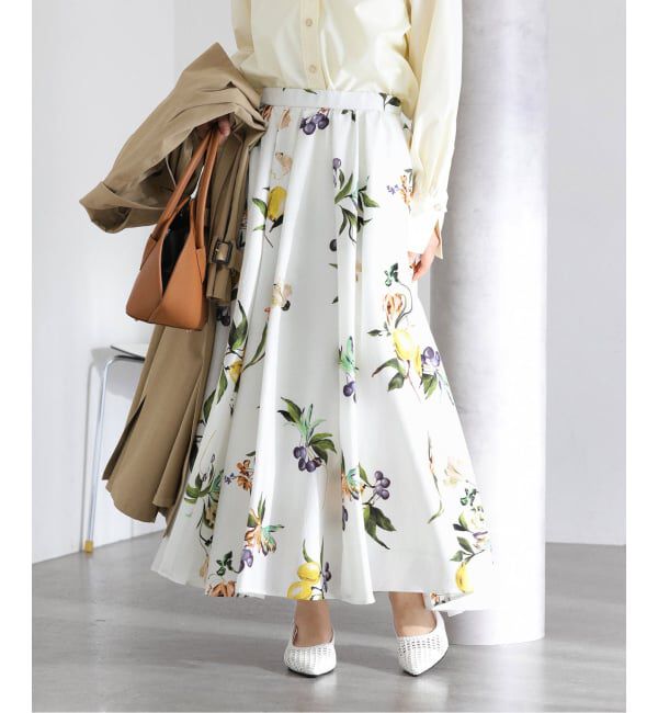  「《追加予約》【洗える】ボタニカルプリントスカート」|スカート|