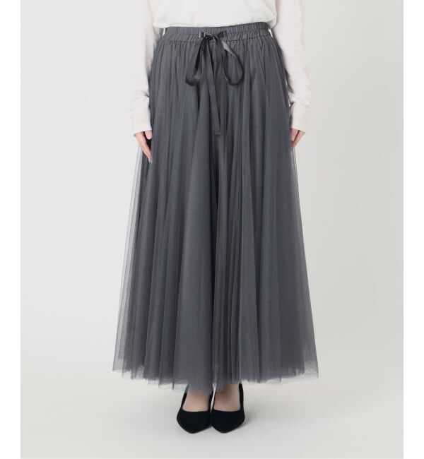  「【洗える】CHOKLATE PARIS /チョコレートパリ  チュールロングスカート」|スカート|