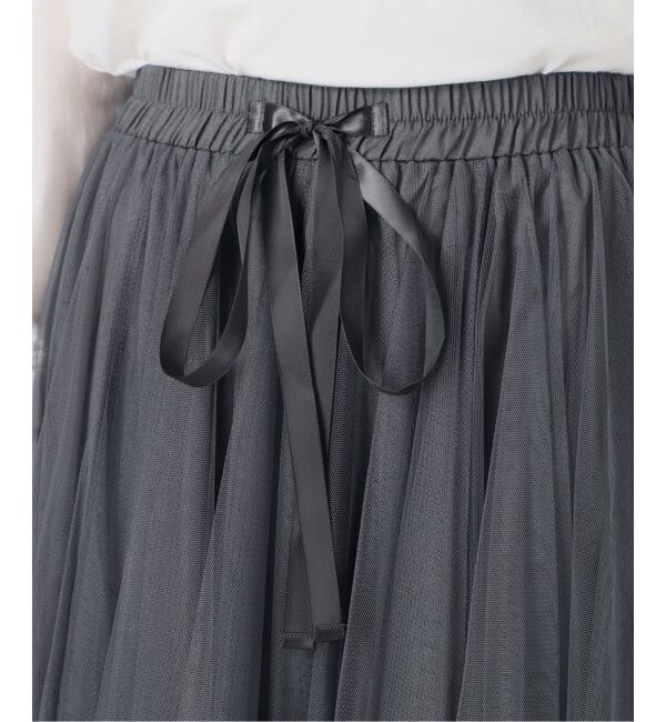  「【洗える】CHOKLATE PARIS /チョコレートパリ  チュールロングスカート」|スカート|