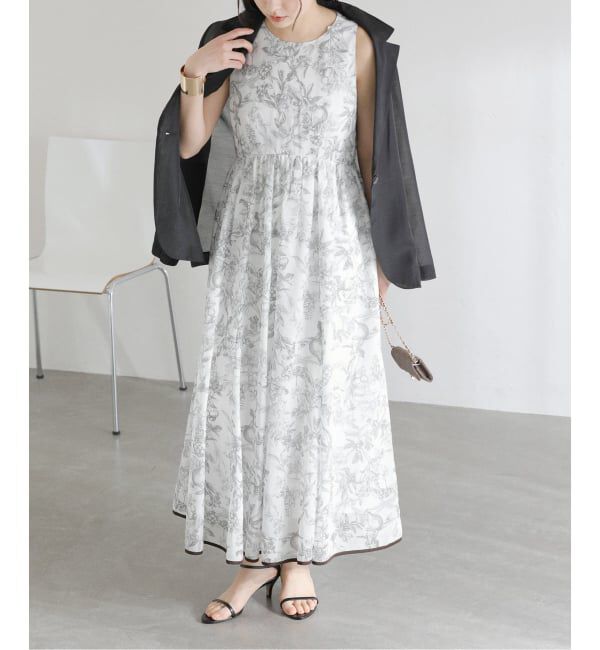  「《予約》【洗える】フルーツジュイプリントワンピース」|ワンピース|ブラウン