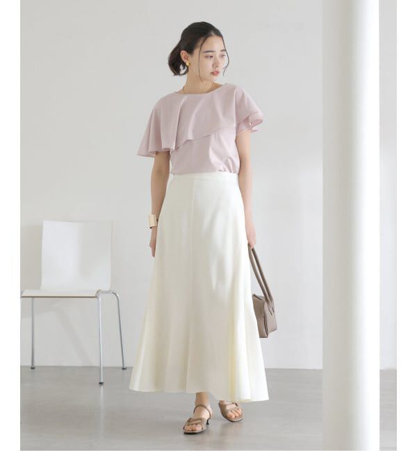  「《予約》【洗える】ケープカットソー」|Tシャツ・カットソー|