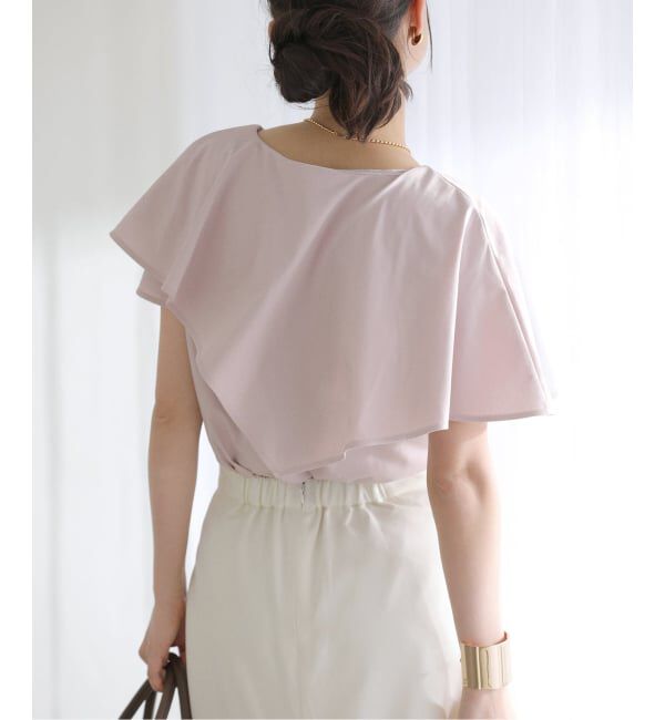  「《予約》【洗える】ケープカットソー」|Tシャツ・カットソー|