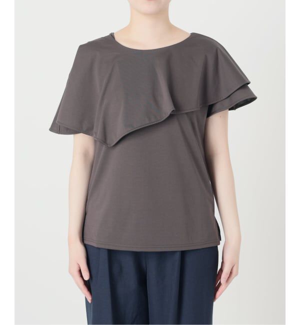  「《予約》【洗える】ケープカットソー」|Tシャツ・カットソー|