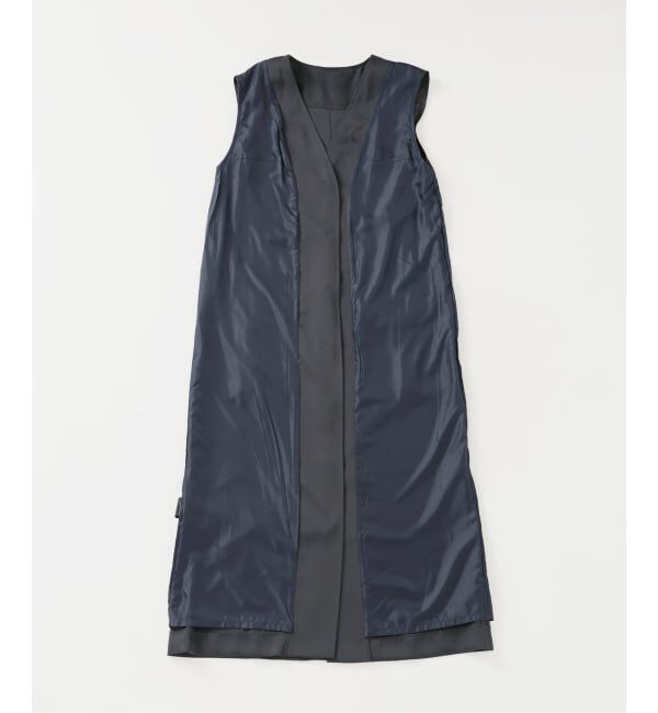  「《予約》【洗える】ジレ2WAYワンピース」|ワンピース|