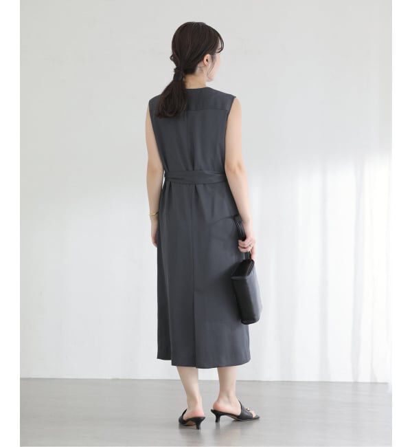  「《予約》【洗える】ジレ2WAYワンピース」|ワンピース|