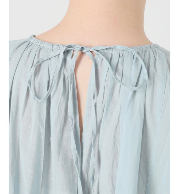  「《予約》【洗える】コットンハギフレアチュニック」|シャツ・ブラウス|