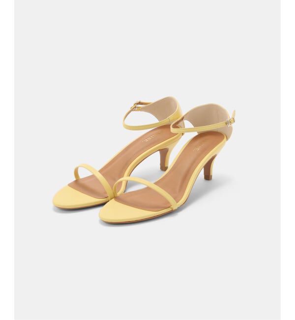  「ANNISE. /アニス　ストラップヒールサンダル」|サンダル|イエロー