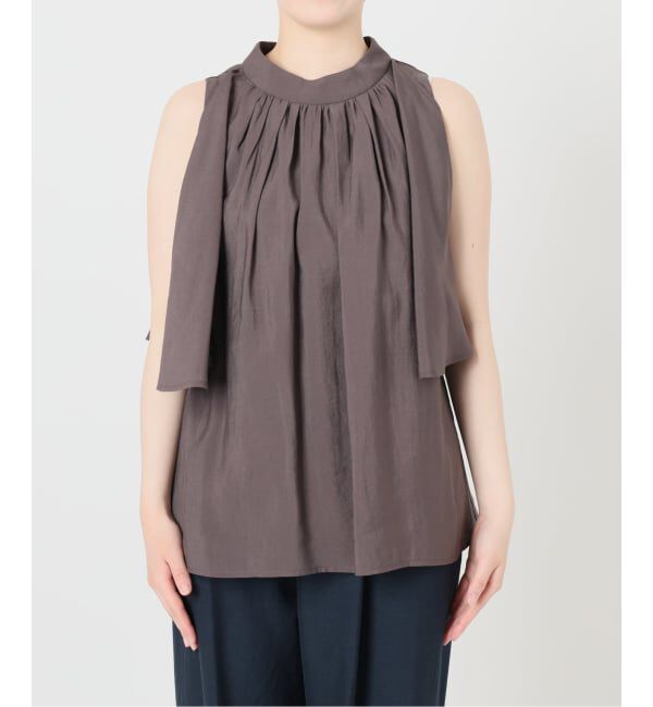  「《予約》2WAYショルダースリットブラウス」|シャツ・ブラウス|
