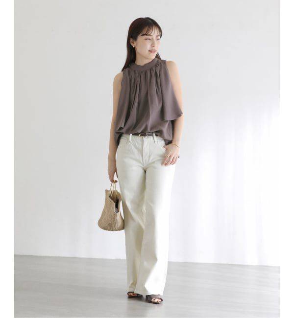  「《予約》2WAYショルダースリットブラウス」|シャツ・ブラウス|
