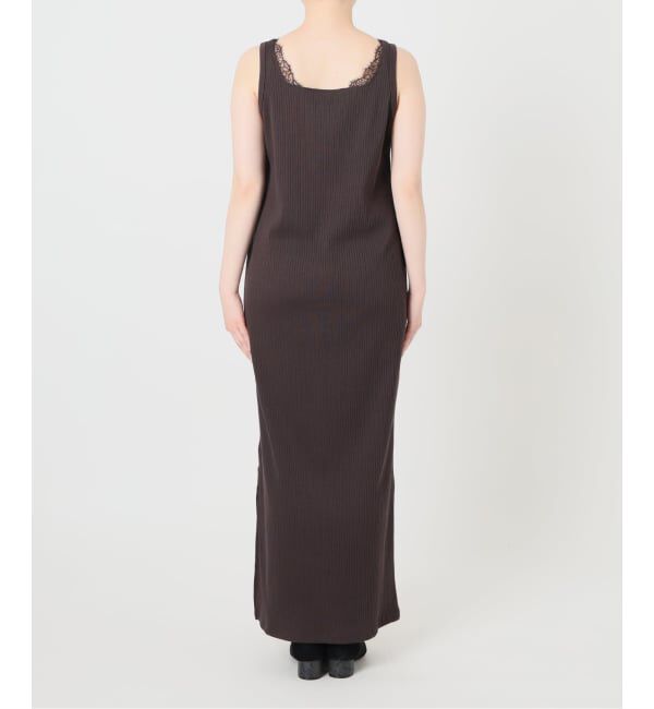  「《予約》【洗える】2WAYレースリブワンピース」|ワンピース|