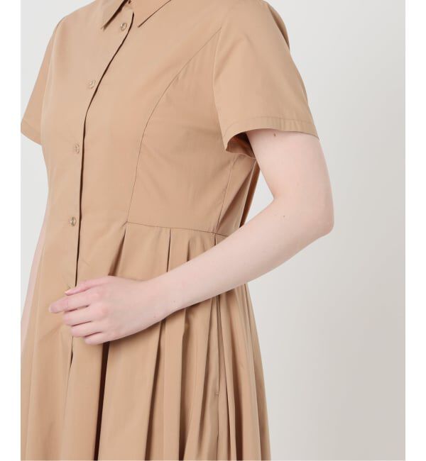  「《予約》【洗える】タックシャツワンピース」|ワンピース|