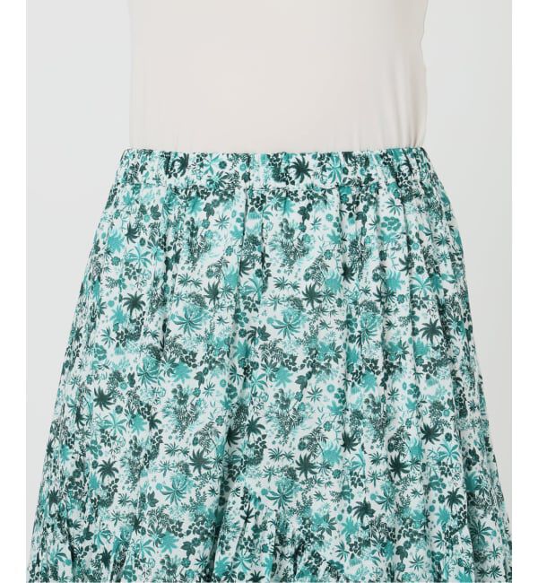  「《予約》【洗える】コットンランダムティアードスカート」|スカート|