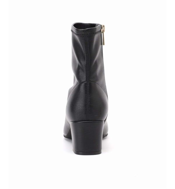  「《追加3》5cmスクエアフィットショートブーツ」|ショートブーツ|