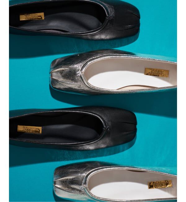 GRISE「《追加》GRISEレザースクエアプリーツフラット」|その他|