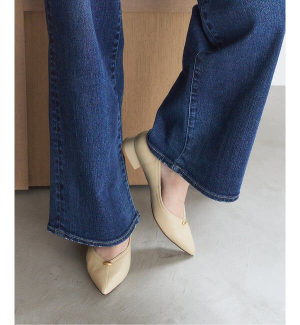  「《追加》3cmVカットメタルパンプス」|パンプス|