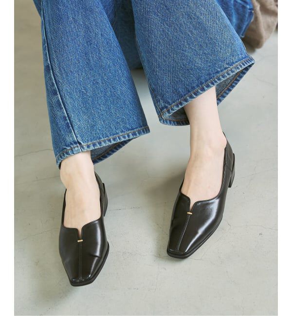  「《追加》2.5cmスクエアスリットソフトフラット」|その他|ブラック A