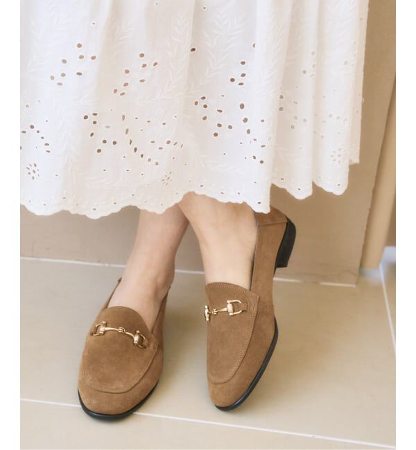  「レザービットバブーシュ」|ローファー|キャメル