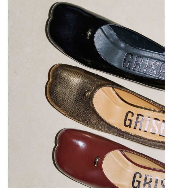 GRISE「GRISE3cmレザーCURVYバレリーナ」|バレエシューズ|