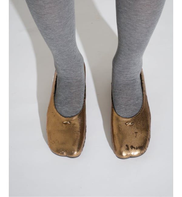 GRISE「GRISE3cmレザーCURVYバレリーナ」|バレエシューズ|