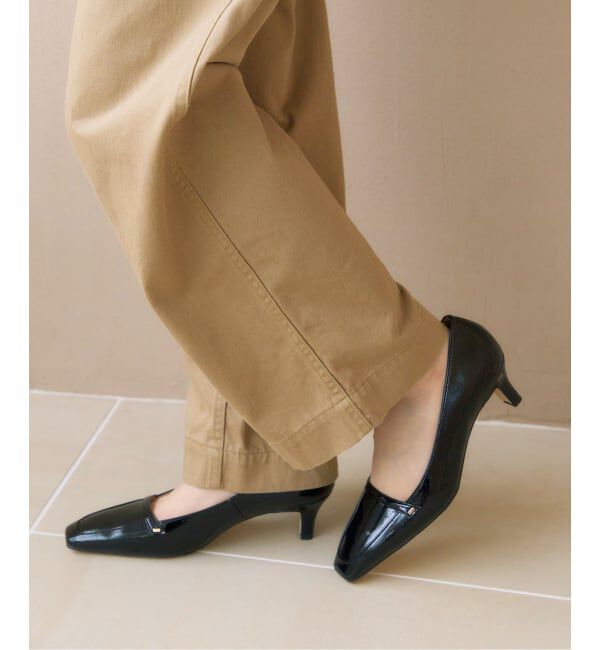  「5cmスクエアローファーパンプス」|パンプス|