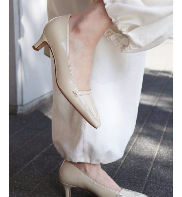  「5cmスクエアローファーパンプス」|パンプス|