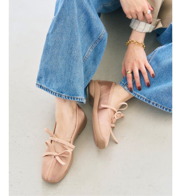  「《追加》Lダブルリボンバレリーナ」|スニーカー|