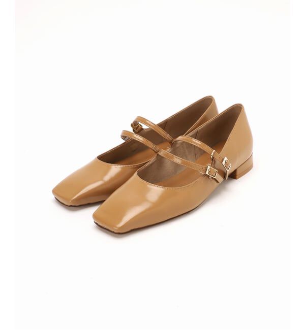  「《追加》スクエアWストラップメリージェーン」|パンプス|