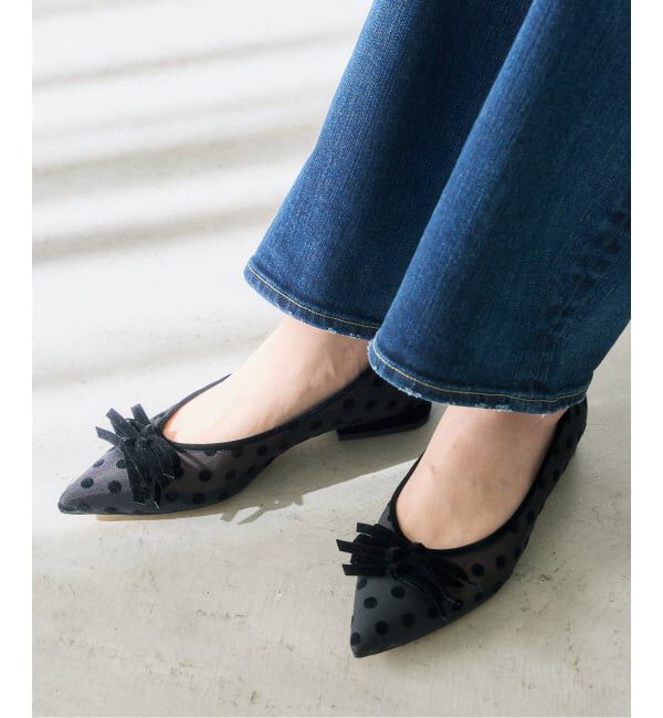  「《追加予約》ポインテッドチュールメニーリボンフラット」|その他|