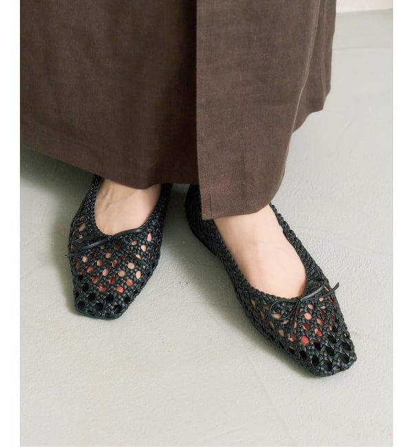  「スクエアソフトメッシュバレエ」|バレエシューズ|ブラック A