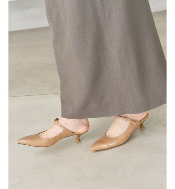  「《追加》4.5cmポインテッドストラップミュール」|パンプス|