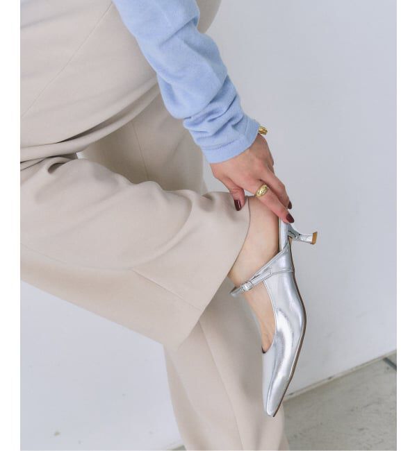  「《追加》4.5cmポインテッドストラップミュール」|パンプス|