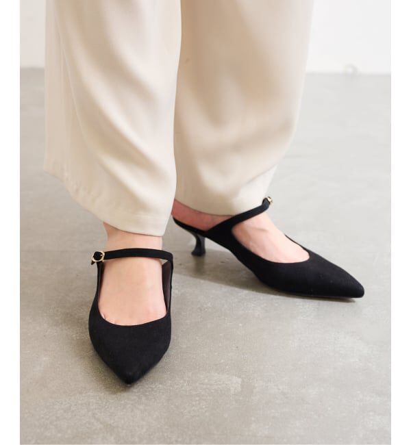 「《追加》4.5cmポインテッドストラップミュール」|パンプス|