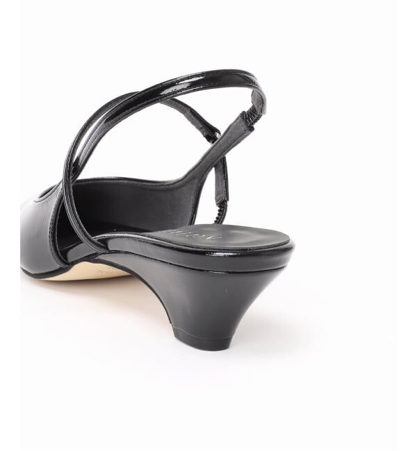  「4cmフレンチスクエアスリングバック」|パンプス|