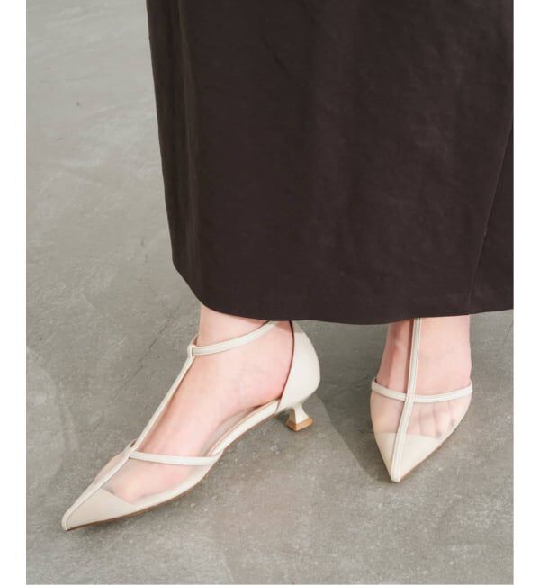  「《追加》3.5cmTストラップシアーパンプス」|パンプス|