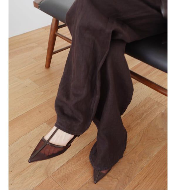  「《追加》3.5cmTストラップシアーパンプス」|パンプス|