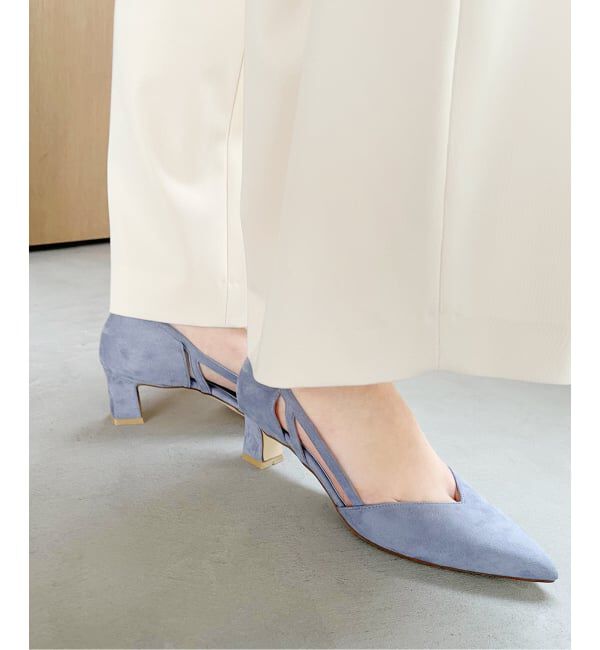  「5cmポインテッドサイドオープンパンプス」|パンプス|