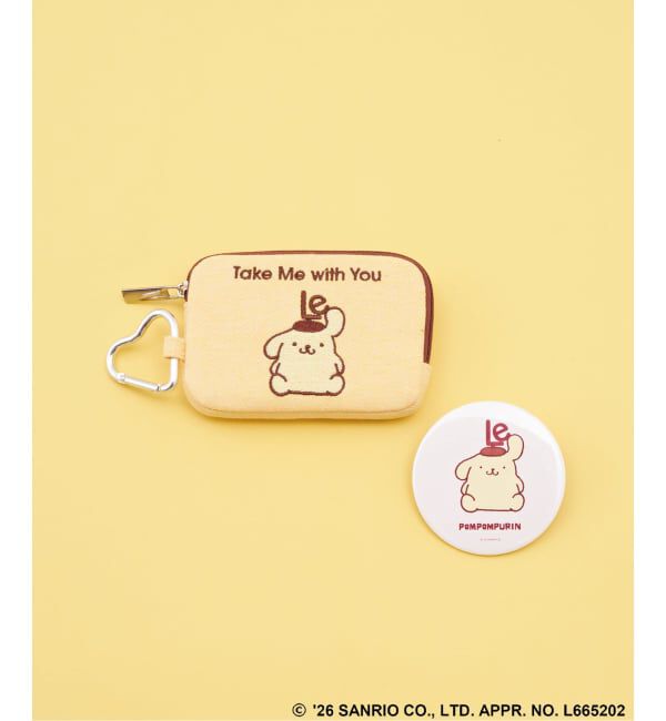  「Sanrio characters&times;LE TALON ミラー付きミニポーチ」|ポーチ|イエロー